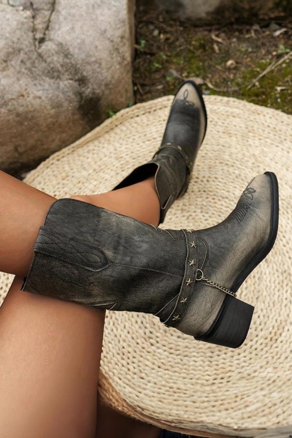 Women Dark Brown Mid Calf Boots | Boots