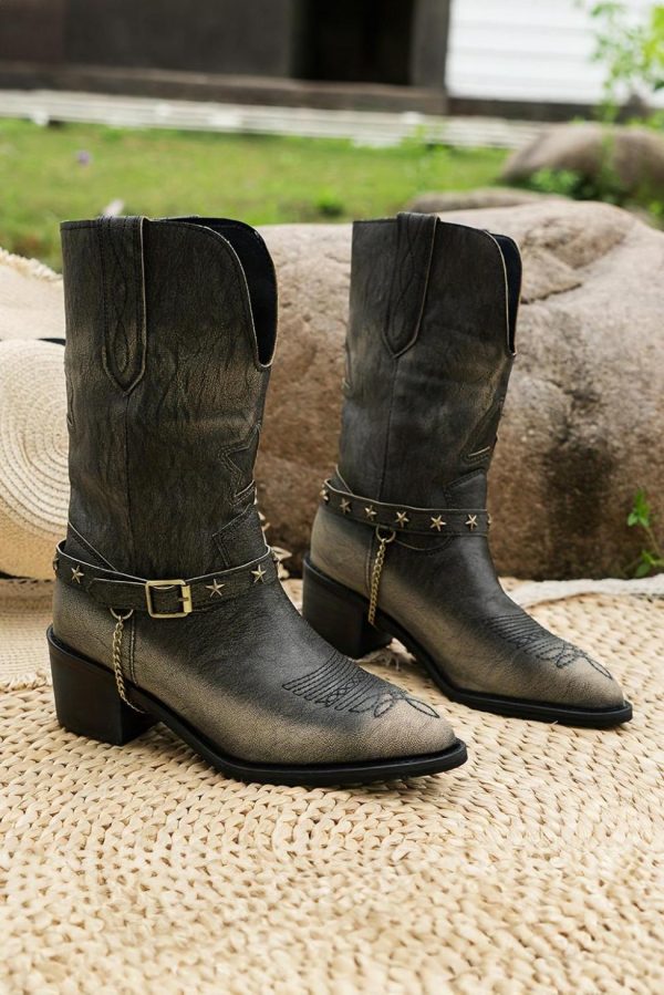 Women Dark Brown Mid Calf Boots | Boots - Image 2